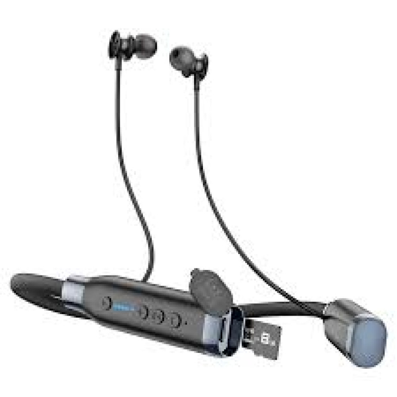 Hoco ES62 Dual Play Mode Bluetooth-5.3 Neckband, Wireless Headphone Battery Life 120Houres In A Single Charge.