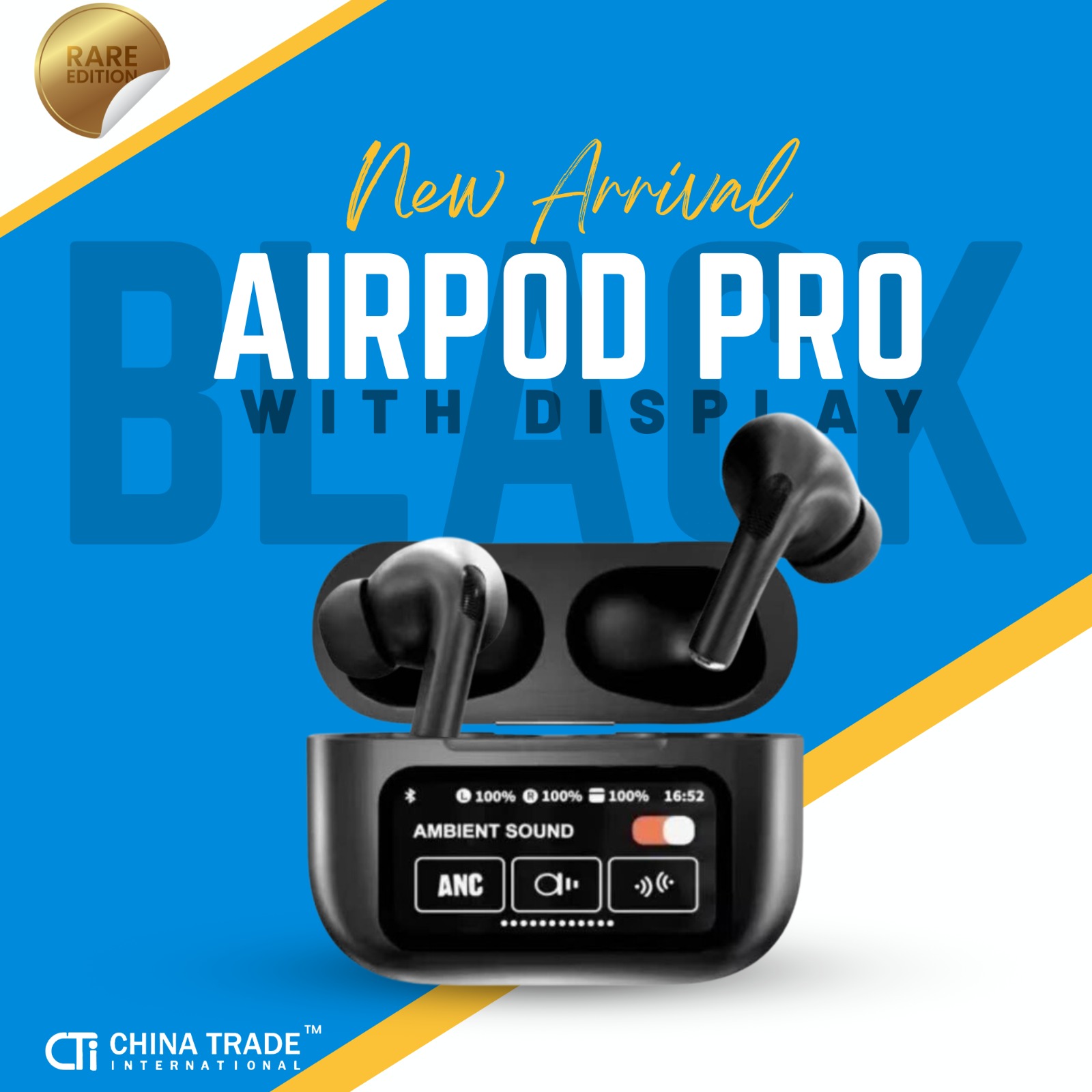TWS A9 Display Earbuds {BLACK}
